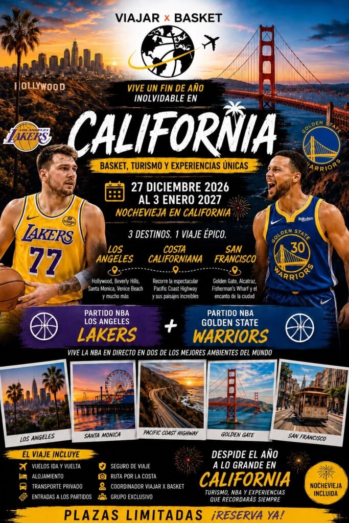 Cartel del viaje a California