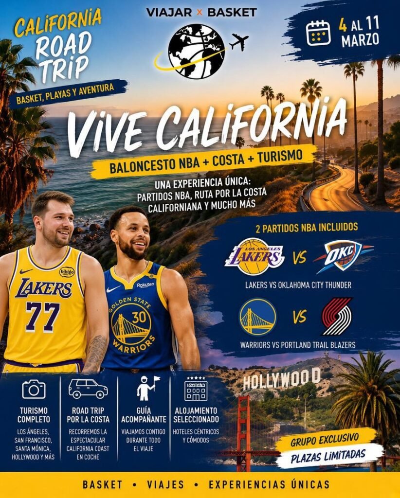 Cartel del viaje a California